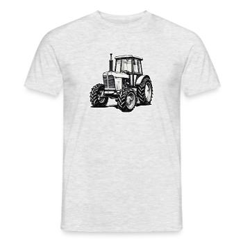 Traktor / Landwirtschaft / Bauer / Feldarbeit - Männer T-Shirt - Grau meliert - Vorne - AI Model Male 178 dark (178cm)