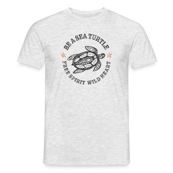 Sea Turtle - Men's T-Shirt - heather grey - Front - AI Model Male 178 dark (178cm)