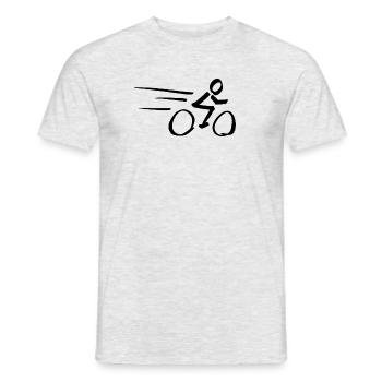 Biker - Männer T-Shirt - Grau meliert - Vorne - AI Model Male 178 dark (178cm)