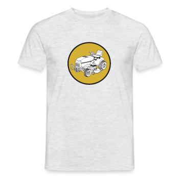 Rasenmäher Traktor Trecker Gärtner Bauer Geschenk - Männer T-Shirt - Grau meliert - Vorne - AI Model Male 178 dark (178cm)