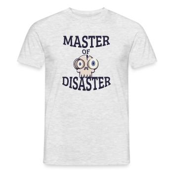 Master of Disaster - Männer T-Shirt - Grau meliert - Vorne - AI Model Male 178 dark (178cm)