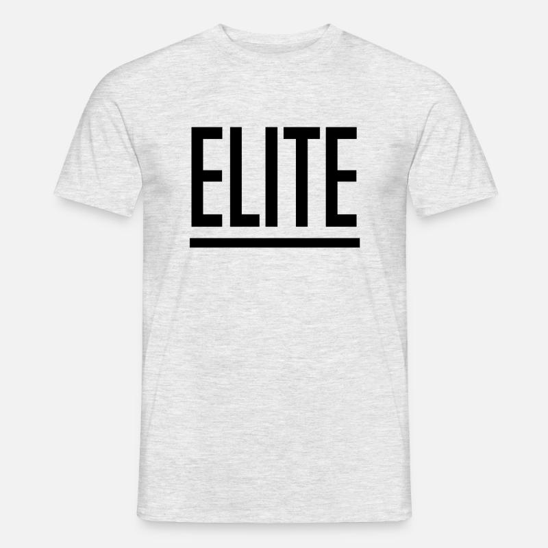 Elite - Männer T-Shirt - Grau meliert