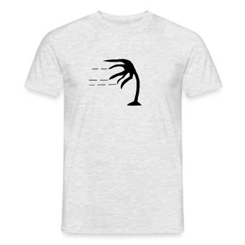 Attention le vent Peligro viento - T-shirt homme - gris chiné - Devant - AI Model Male 178 dark (178cm)