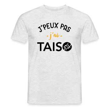 I can not taiso - Men's T-Shirt - heather grey - Front - AI Model Male 178 dark (178cm)