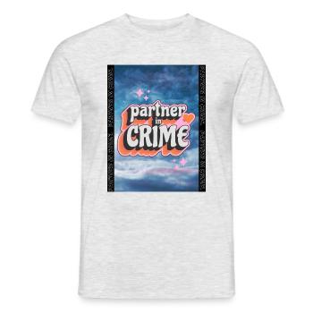 Partner In Crime - Men's T-Shirt - heather grey - Front - AI Model Male 178 dark (178cm)