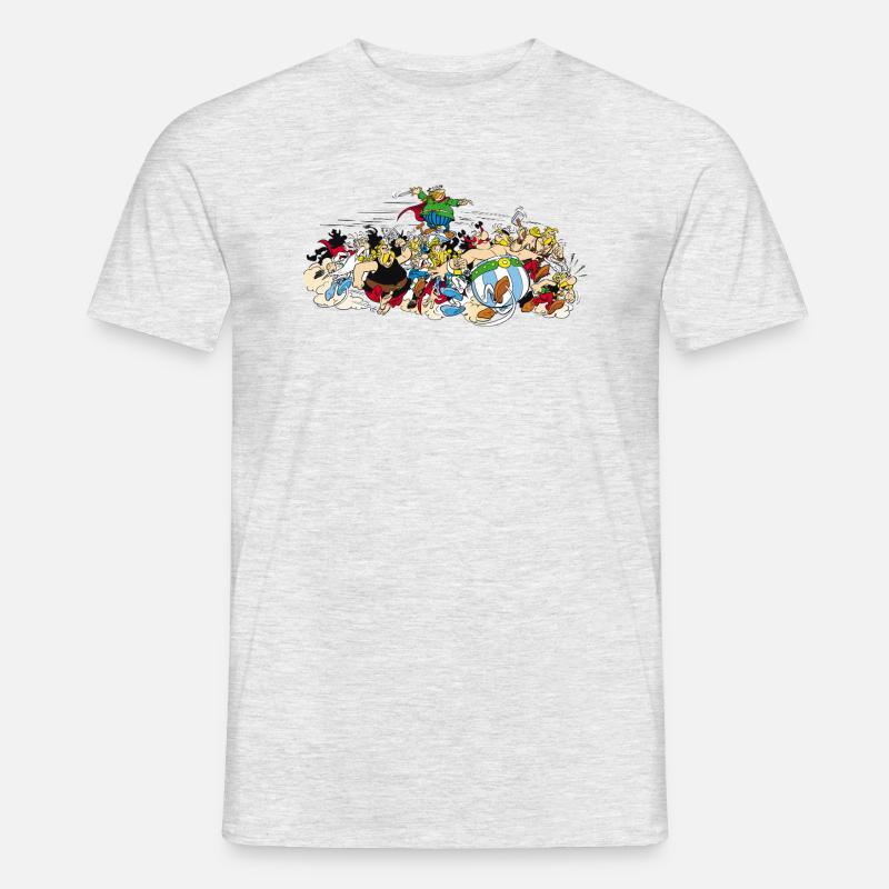 Asterix Gauls Attack - T-shirt męski - szary melanż