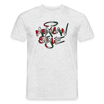 Mexican Style - Männer T-Shirt - Grau meliert - Vorne - AI Model Male 178 dark (178cm)