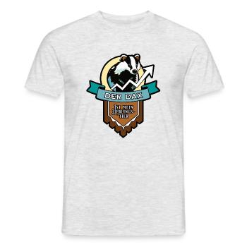 DAX - Lieblingstier - Männer T-Shirt - Grau meliert - Vorne - AI Model Male 178 dark (178cm)