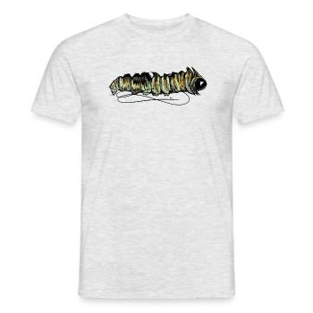 Raupe Zombie - Männer T-Shirt - Grau meliert - Vorne - AI Model Male 178 dark (178cm)