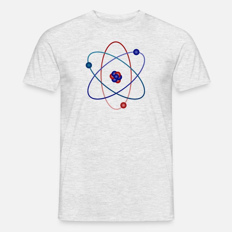 Atom - Männer T-Shirt - Grau meliert