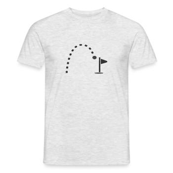 Golf Ball Golfen Herren Damen Geschenk seriös - Männer T-Shirt - Grau meliert - Vorne - AI Model Male 178 dark (178cm)