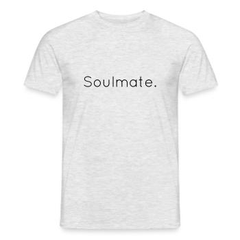 soulmate - Männer T-Shirt - Grau meliert - Vorne - AI Model Male 178 dark (178cm)