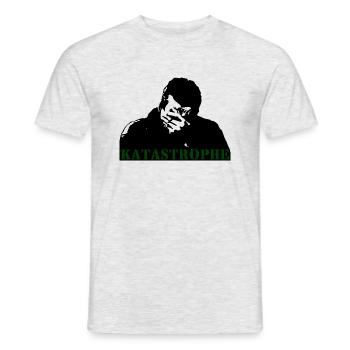 Katastrophe - Männer T-Shirt - Grau meliert - Vorne - AI Model Male 178 dark (178cm)