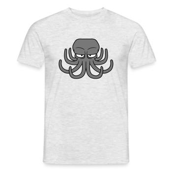 Pieuvre, pieuvre, pieuvre, céphalopode, mauvais œil - T-shirt homme - gris chiné - Devant - AI Model Male 178 dark (178cm)