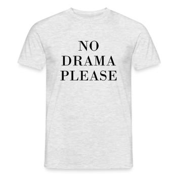 Pas de drame s'il vous plait - T-shirt homme - gris chiné - Devant - AI Model Male 178 dark (178cm)