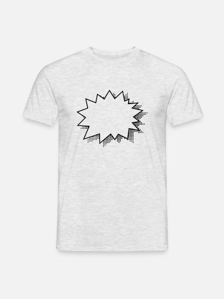 Zack - offen - Männer T-Shirt - Grau meliert