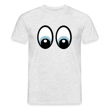 Eyes eye - Men's T-Shirt - heather grey - Front - AI Model Male 178 dark (178cm)