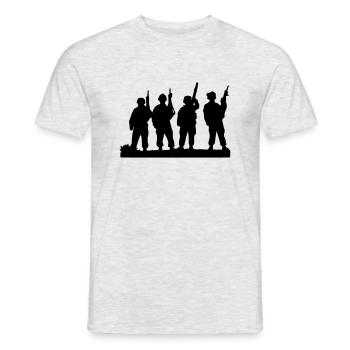 Veterans Day - Men's T-Shirt - heather grey - Front - AI Model Male 178 dark (178cm)