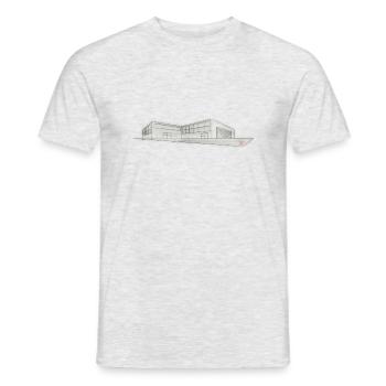 Building architecture - Men's T-Shirt - heather grey - Front - AI Model Male 178 dark (178cm)