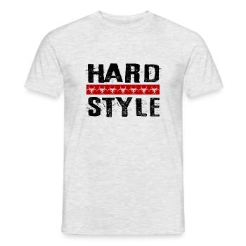 Hardstyle Rave - T-shirt uomo - grigio melange - Fronte - AI Model Male 178 dark (178cm)