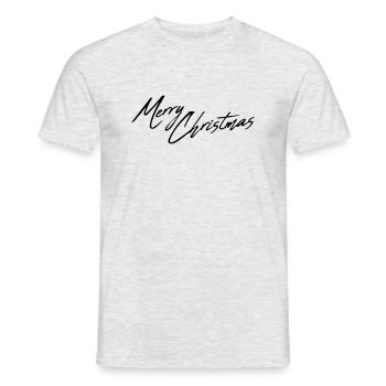 design cool have a merry christmas weihnachten fro - Männer T-Shirt - Grau meliert - Vorne - AI Model Male 178 dark (178cm)