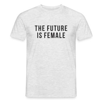 L'avenir est féminin - T-shirt homme - gris chiné - Devant - AI Model Male 178 dark (178cm)
