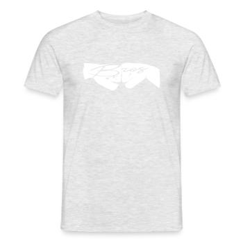 bros bro bruder brüder kumpel freund männer liebe - Männer T-Shirt - Grau meliert - Vorne - AI Model Male 178 dark (178cm)