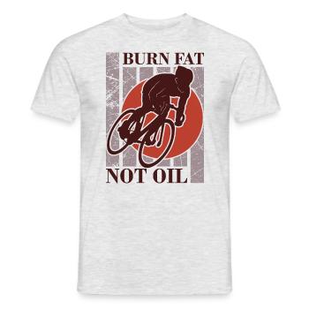 Bicycle Cycling Bike Health Environmental Protection - Men's T-Shirt - heather grey - Front - AI Model Male 178 dark (178cm)