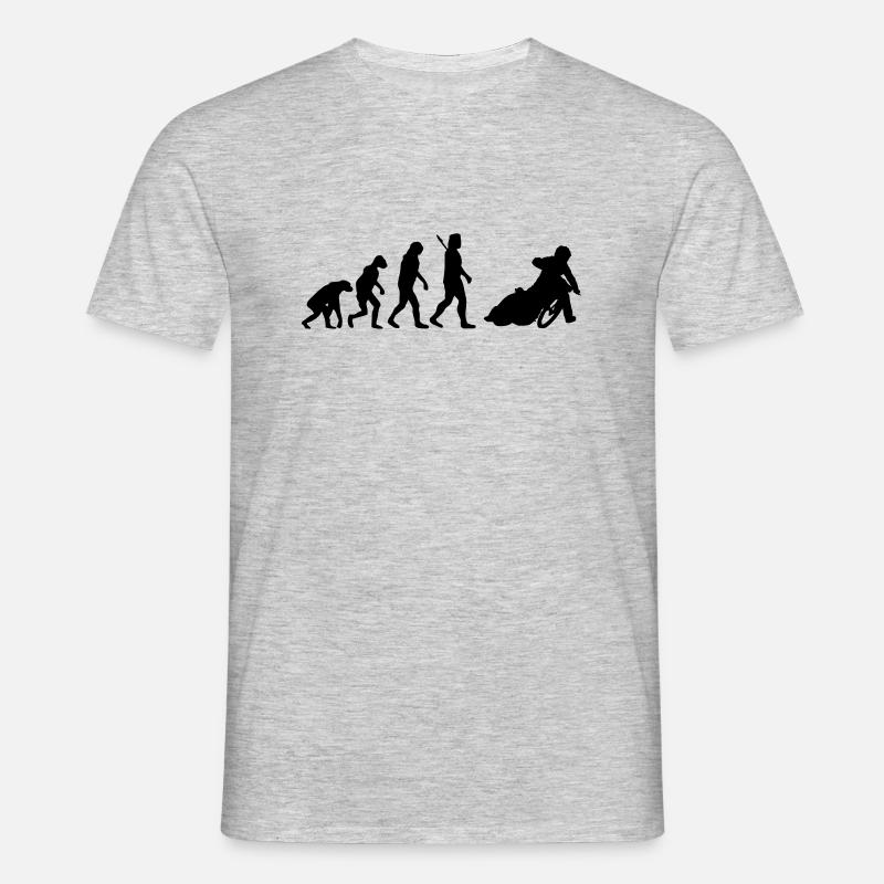 Evolution Speedway - Männer T-Shirt - Grau meliert