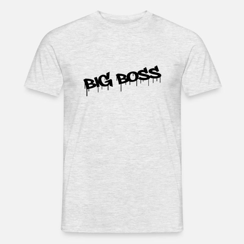 Big Boss - Männer T-Shirt - Grau meliert