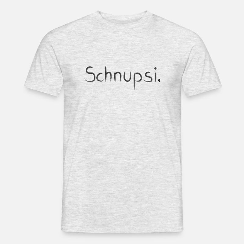 SCHNUPSI - Männer T-Shirt - Grau meliert