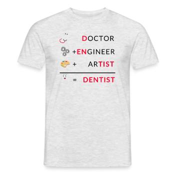 Doctor Engineer Artist Dentist Zahnarzt Zahnärztin - Männer T-Shirt - Grau meliert - Vorne - AI Model Male 178 dark (178cm)
