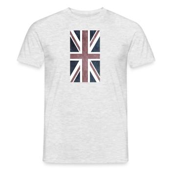 union jack - Männer T-Shirt - Grau meliert - Vorne - AI Model Male 178 dark (178cm)