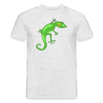lizard - Men's T-Shirt - heather grey - Front - AI Model Male 178 dark (178cm)