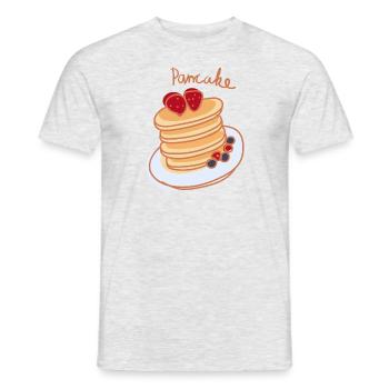Pancake - T-shirt homme - gris chiné - Devant - AI Model Male 178 dark (178cm)