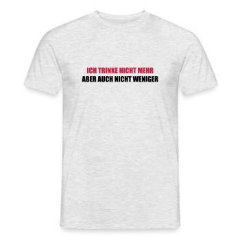 trinken - Männer T-Shirt - Grau meliert - Vorne - AI Model Male 178 dark (178cm)