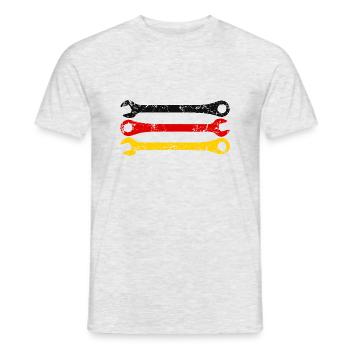 Mechanic Mechatronics Tool - Men's T-Shirt - heather grey - Front - AI Model Male 178 dark (178cm)