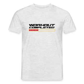 Workout Komplett - Männer T-Shirt - Grau meliert - Vorne - AI Model Male 178 dark (178cm)