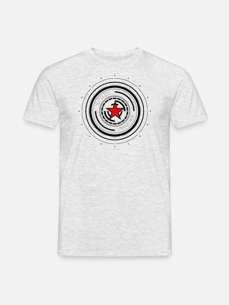 ta ke , irabazi art - Men's T-Shirt - heather grey