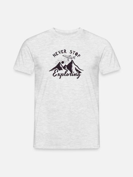 Explore, Travel, Trip - Men's T-Shirt - heather grey
