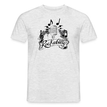 Rockabilly - T-shirt homme - gris chiné - Devant - AI Model Male 178 dark (178cm)