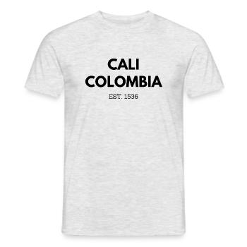 Cali Kolumbien - Männer T-Shirt - Grau meliert - Vorne - AI Model Male 178 dark (178cm)