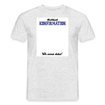 Konfirmation Konfi Konfirmieren Konfirmand - Männer T-Shirt - Grau meliert - Vorne - AI Model Male 178 dark (178cm)