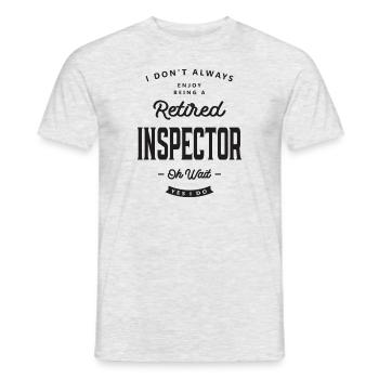 Inspector Funny Job Occupation - Men's T-Shirt - heather grey - Front - AI Model Male 178 dark (178cm)
