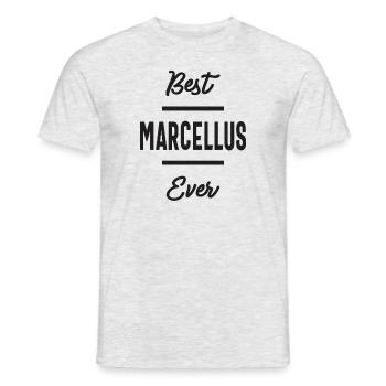 Marcellus Personalized Name - Men's T-Shirt - heather grey - Front - AI Model Male 178 dark (178cm)