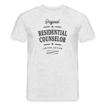 Residential Counselor Job Occupation - Men's T-Shirt - heather grey - Front - AI Model Male 178 dark (178cm)
