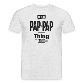 It's a Pap-Pap Thing Funny Dad Grandpa - Men's T-Shirt - heather grey - Front - AI Model Male 178 dark (178cm)