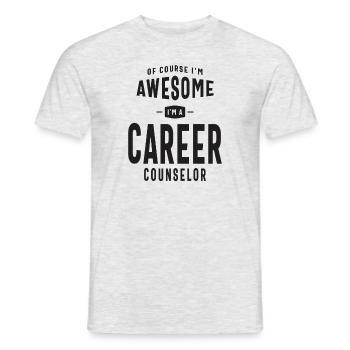 Career Counselor - Men's T-Shirt - heather grey - Front - AI Model Male 178 dark (178cm)