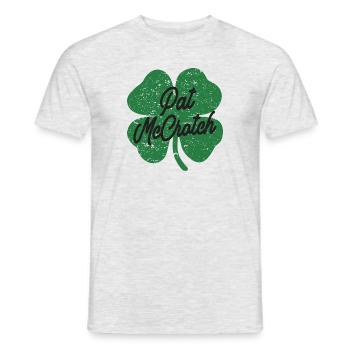 Pat McCrotch St Patricks Day - Men's T-Shirt - heather grey - Front - AI Model Male 178 dark (178cm)