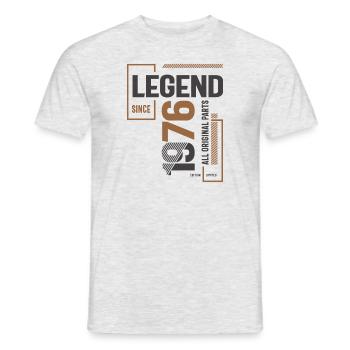 Legend Since 1976 47 birthday - Men's T-Shirt - heather grey - Front - AI Model Male 178 dark (178cm)